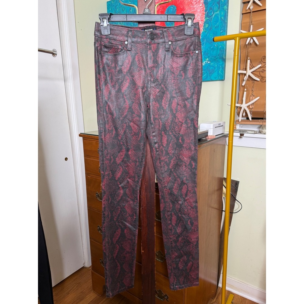 Paige Hoxton Ultra Skinny Snake Print Jeans